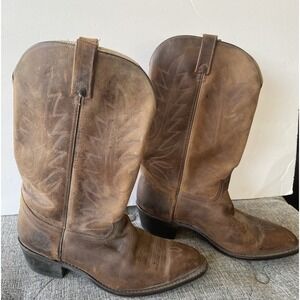 Durango Men's Western Leather Brown Boots Sz 9.5 EE Pointed Toe